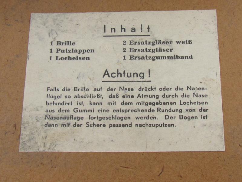 Luftwaffe Pilot Goggles in Factory Box