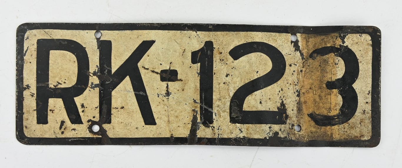 German Third Reich Numberplate 'Reichskommissariat Niederlande'