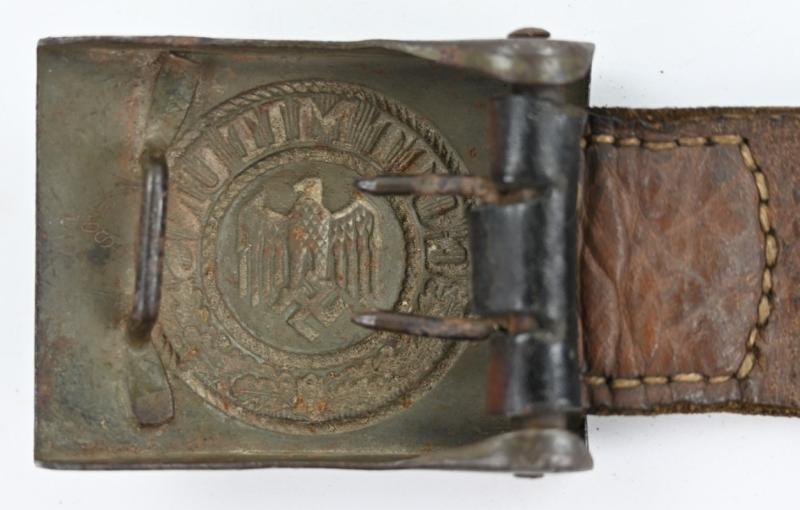 German WH Beltbuckle with Tab 'E.Schneider'