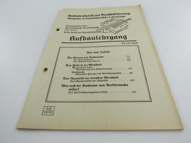 Soldatenbriefe zur Berufsförderung. Grundlehrgang
