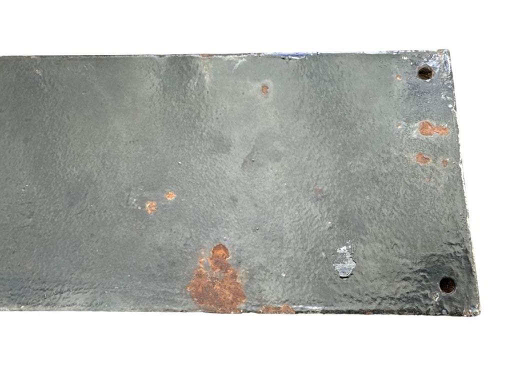 WWII German Enamelled Street Sign