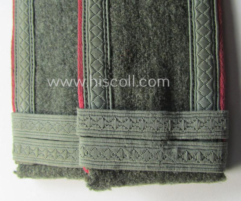 Pair of WH (Heeres) 'M41 o. M43'-pattern, NCO-type shoulderstraps 'Uffz. u. Offiz.-Anw. eines Pz-Jäg.-Abtgs.'