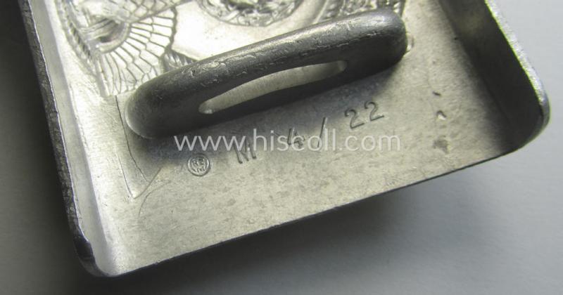Stunning - and actually rarely encountered! - 'SA-Wehrmannschaften' belt-buckle being a clearly maker- (ie. 'RzM M4/22'-) marked example that comes in an overall wonderful- (ie. 'virtually mint'!-), condition