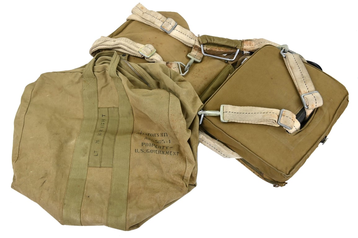 USAAF WW2 Named AN6510-1 Seat Parachute Harness Assembly