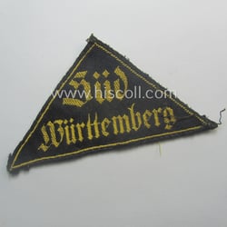Early-pattern, 'HJ' ('Hitlerjugend') district-triangle (ie. 'Gebietsdreieck') entitled: 'Süd...