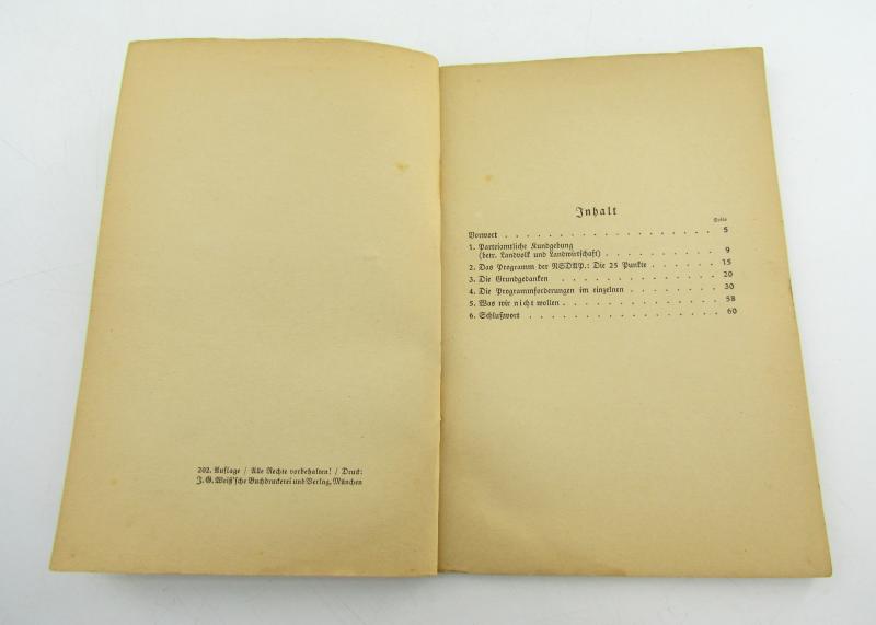 (Brochure) Das Programm der N.S.D.A.P.