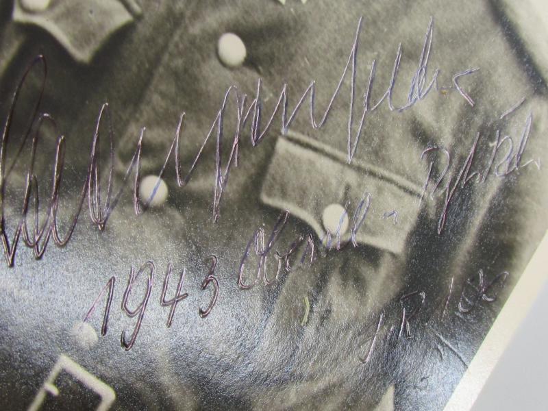 Signed photo Knight’s Cross recipient Hanns Laengenfelder 1943