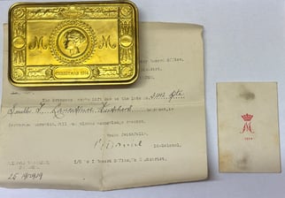 Casualty Princess Mary Gift Box- 9th Lancashire Fusiliers