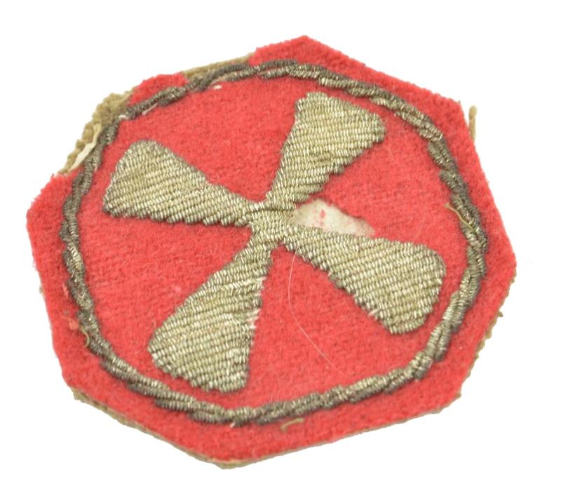 US WW2 Eight Army British Made Boullion SSI