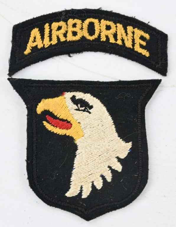 US WW2 101st Airborne Division SSI British Made