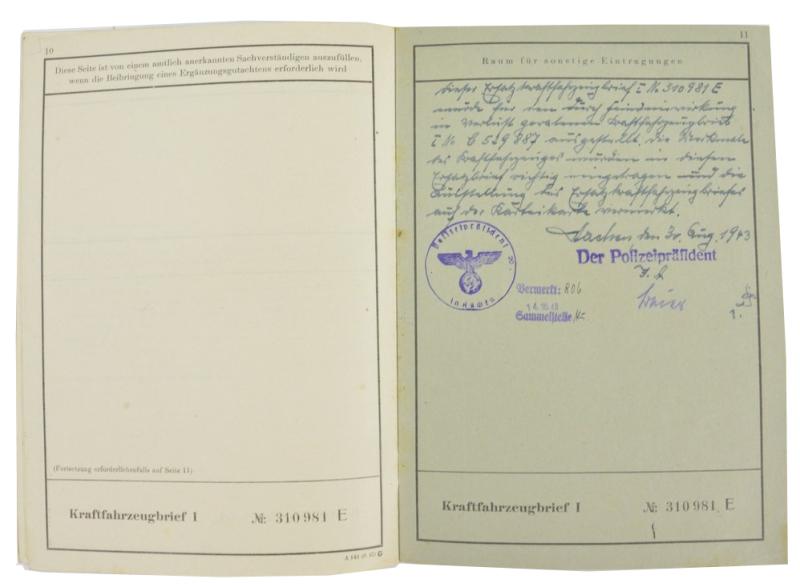 German Vehicle Registration Form