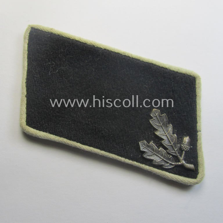 Pair of EM-pattern collar-tabs (ie. 'Kragenspiegel') as were specifically intended for - and worn by! - 'Wehrmänner' belonging to the organisation: 'Stahlhelmbund' (ie. 'Der Stahlhelm' - Bund der Frontsoldaten (or: Sta)'