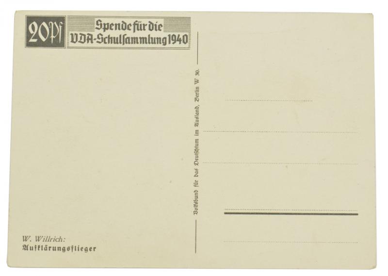 German LW Postcard 'Aufklärungsflieger'