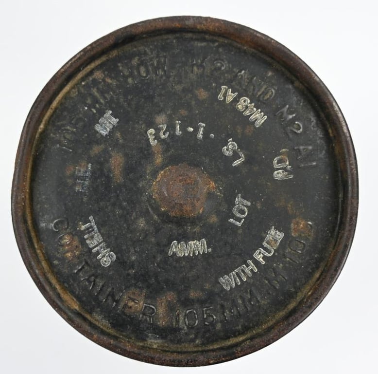 US WW2 105mm M105 Shell & Cartridge