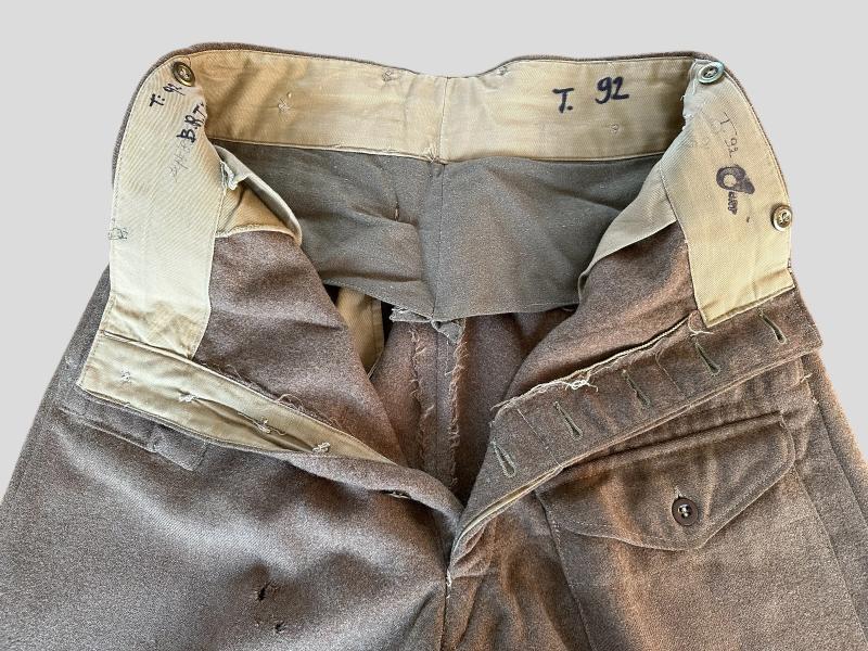 British WWII 40 Pattern Battle Dress Trousers