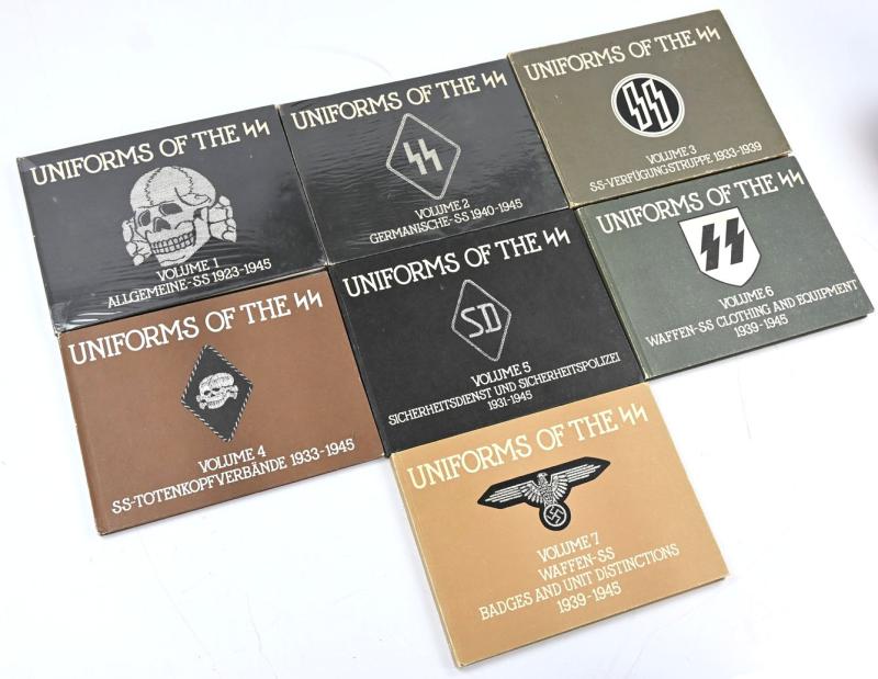 COllector's book Serie "Uniforms of the SS,Volume 1 till 7''