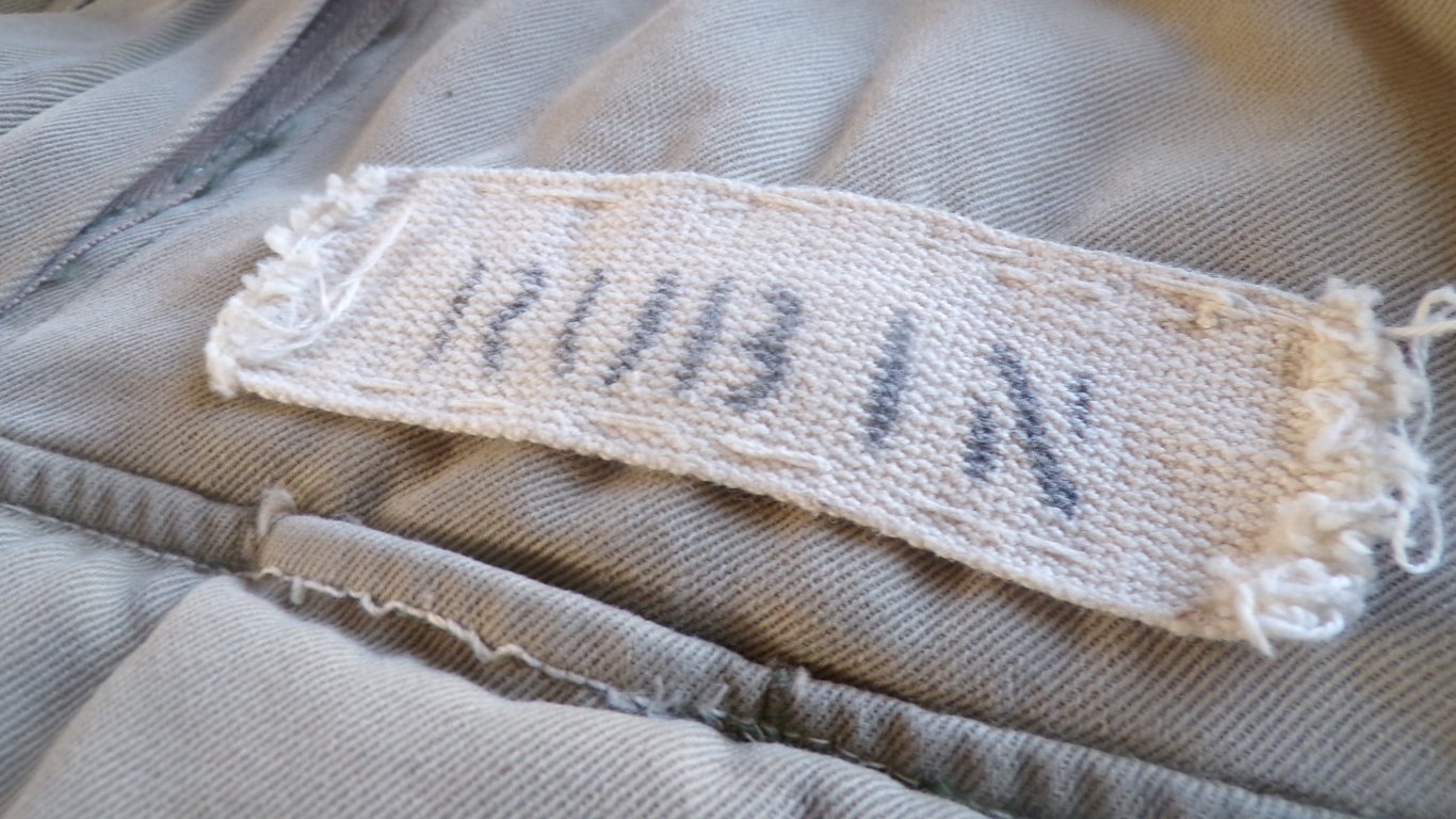 Named and identified U.S Paratrooper jump smock
