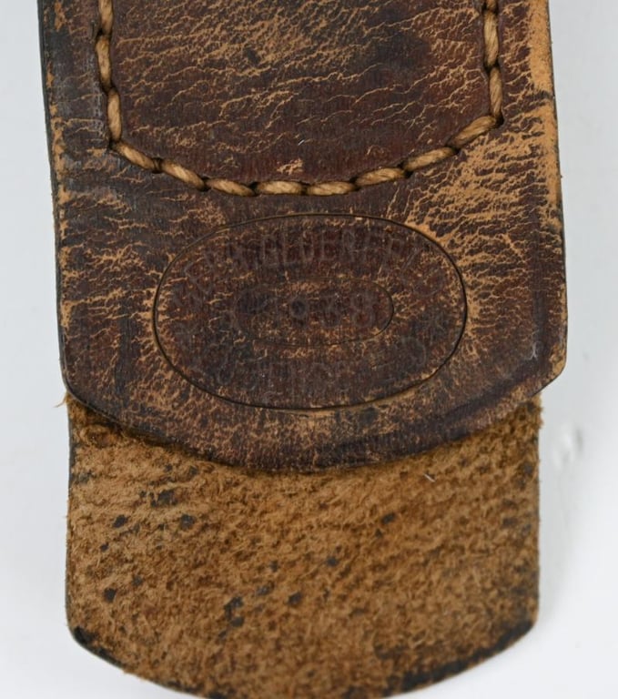 German WH Heer Beltbuckle with Tab 'Gebr. Gloerfeld 1938'