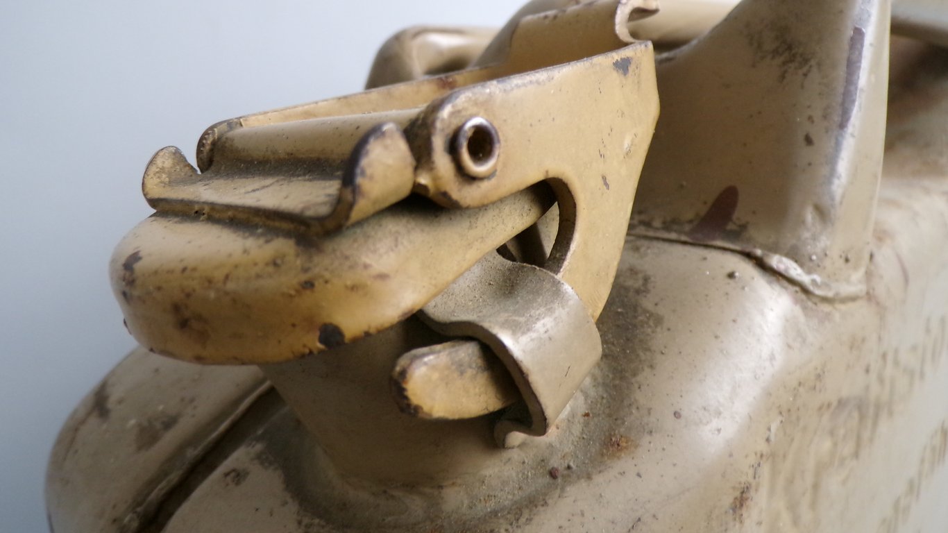 Tan color Wehrmacht-Einheitskanister (German Jerrycan)