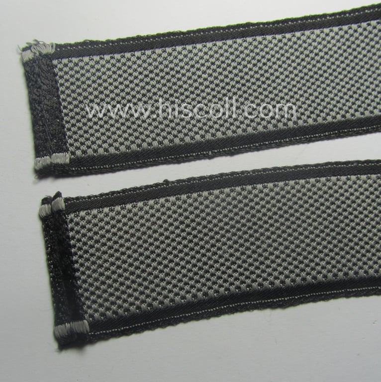Waffen-SS 1943/44-pattern cuff-title (ie. 'Ärmelstreifen') as executed in typical 'BeVo'-weave-pattern as was intended for a member within the: '17. SS-Panzergrenadier-Division' "Götz von Berlichingen"