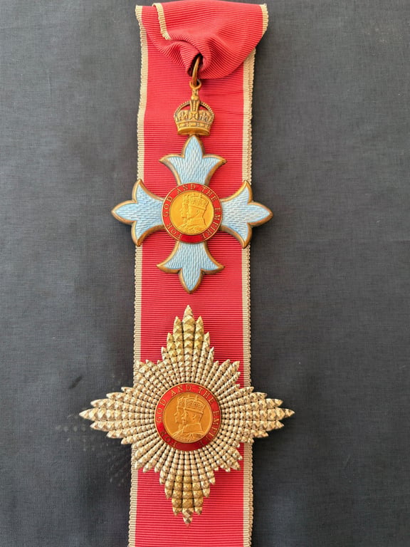 K.B.E NAMED CASED MEDAL SET KNIGHT COMMANDER OF THE ORDER OF THE BRITISH EMPIRE.