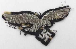 Luftwaffe Bullion Breast Eagle ( Damaged )