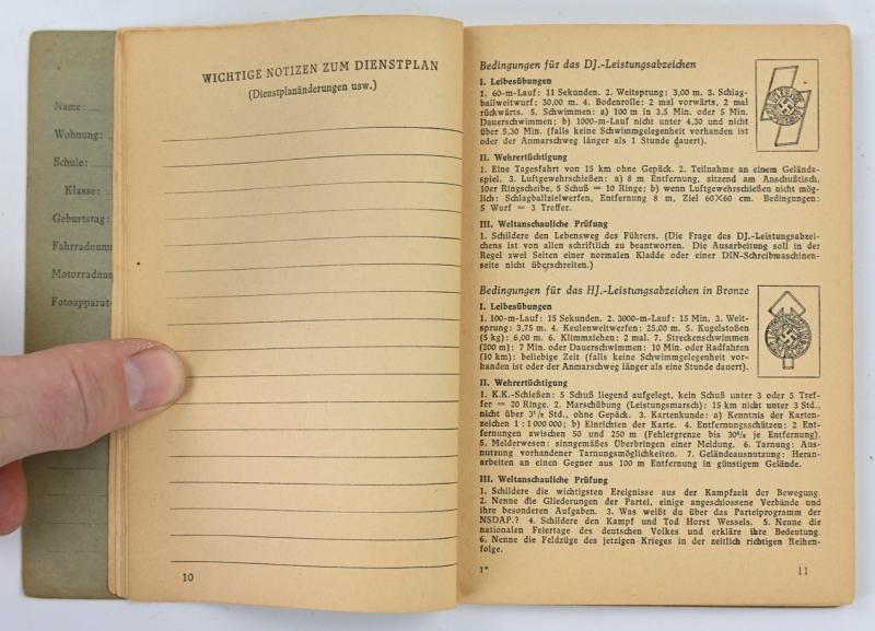 German HJ Booklet 'Du und dein Heer'