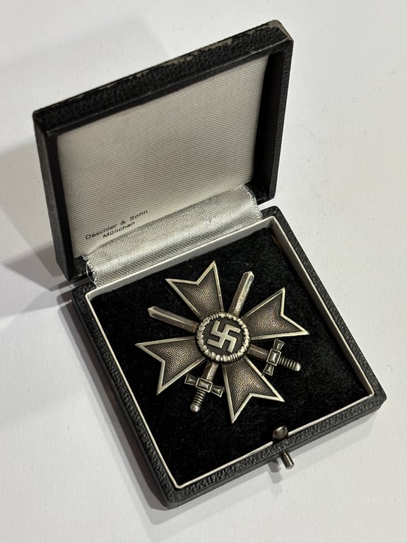 WH Cased War Merit Award 1st Class with Swords