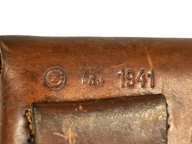 German WWII CZ Leather Holster -1941-