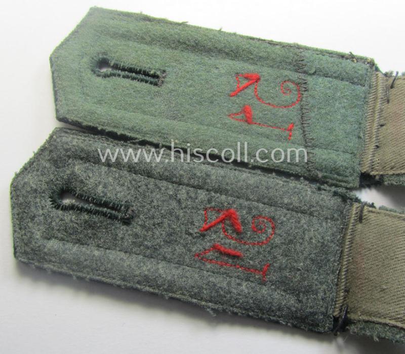 Pair of WH (Heeres) EM-type shoulderstraps: 'Sld. des Artillerie-Rgts. 51'