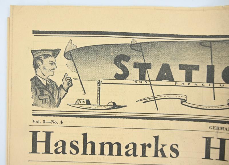 US WW2 82nd Airborne Division 505th PIR Newspaper 'Static Line'