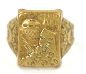 German WH Canteen Ring 'Westwall 1939/40''