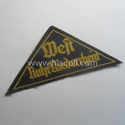'HJ' ('Hitlerjugend') district-triangle (ie. 'Gebietsdreieck') entitled: 'West Ruhr-Niederrhein'...
