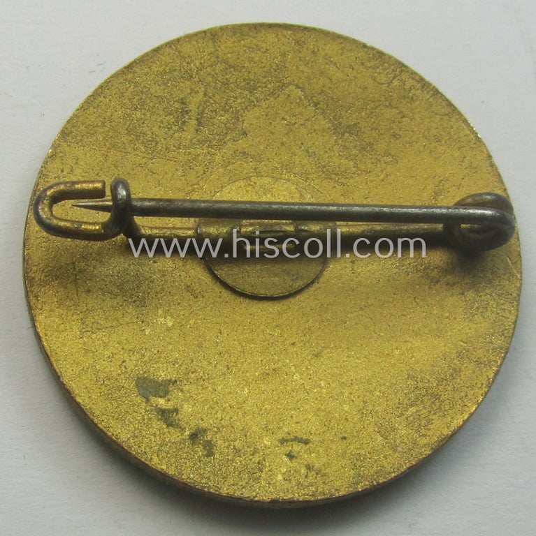 N.S.B.- (ie. N.S.V.O.-) related membership-badge 'Het Hartvuur heilig - Het Haardvuur veilig'