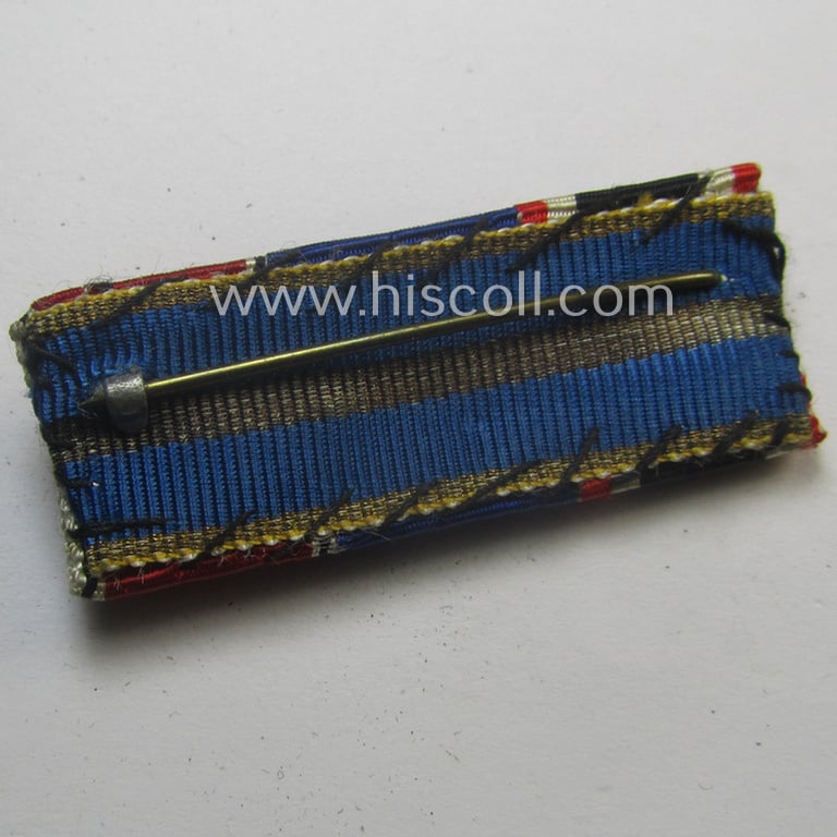 3-pieced, WH (Heeres o. KM) ribbon-bar (ie. 'Band- o. Feldspange') showing resp. the ribbons for a: 'KvK II.Kl. o. S.', a: WH (Heeres o. KM) D.A. der 4. St.' and an: Austrian 'Anschluss'-medal: '13. März 1938'