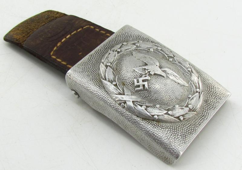 Luftwaffe Tabbed Alumium Belt Buckle ( 1937 LBA ) with Belt