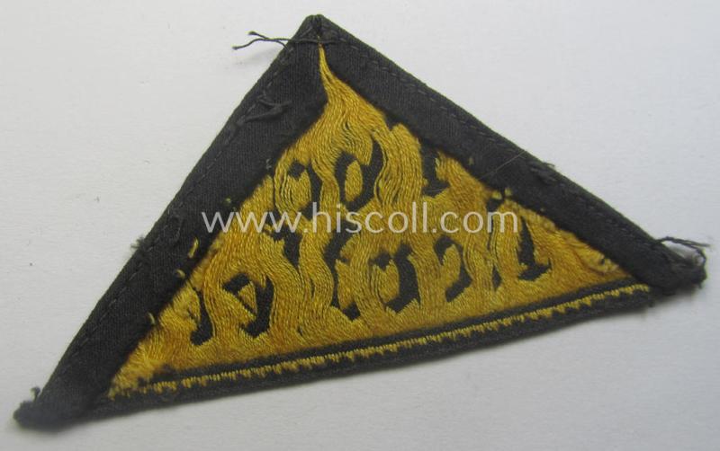 Early-pattern, 'HJ' ('Hitlerjugend') district-triangle (ie. 'Gebietsdreieck') entitled: 'Nord Nordsee'