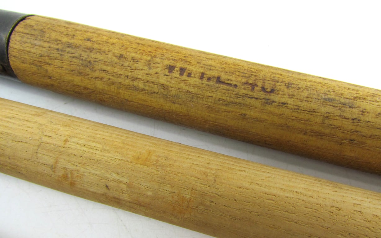 Matching set of 3 wooden tent pegs