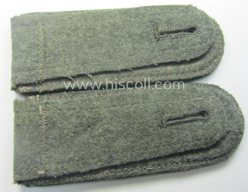 Pair of WH (Heeres) NCO-type (ie. 'M40- o. M43'-pattern) shoulderstraps: 'Unteroffizier eines Gebirgsjäger- o. Jäger-Rgts.'