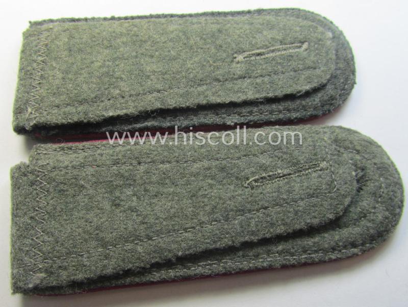 Pair of WH (Heeres) NCO-type shoulderstraps: 'Uffz. eines (Nebel)Werfer-Rgts. o. Abtgs.'