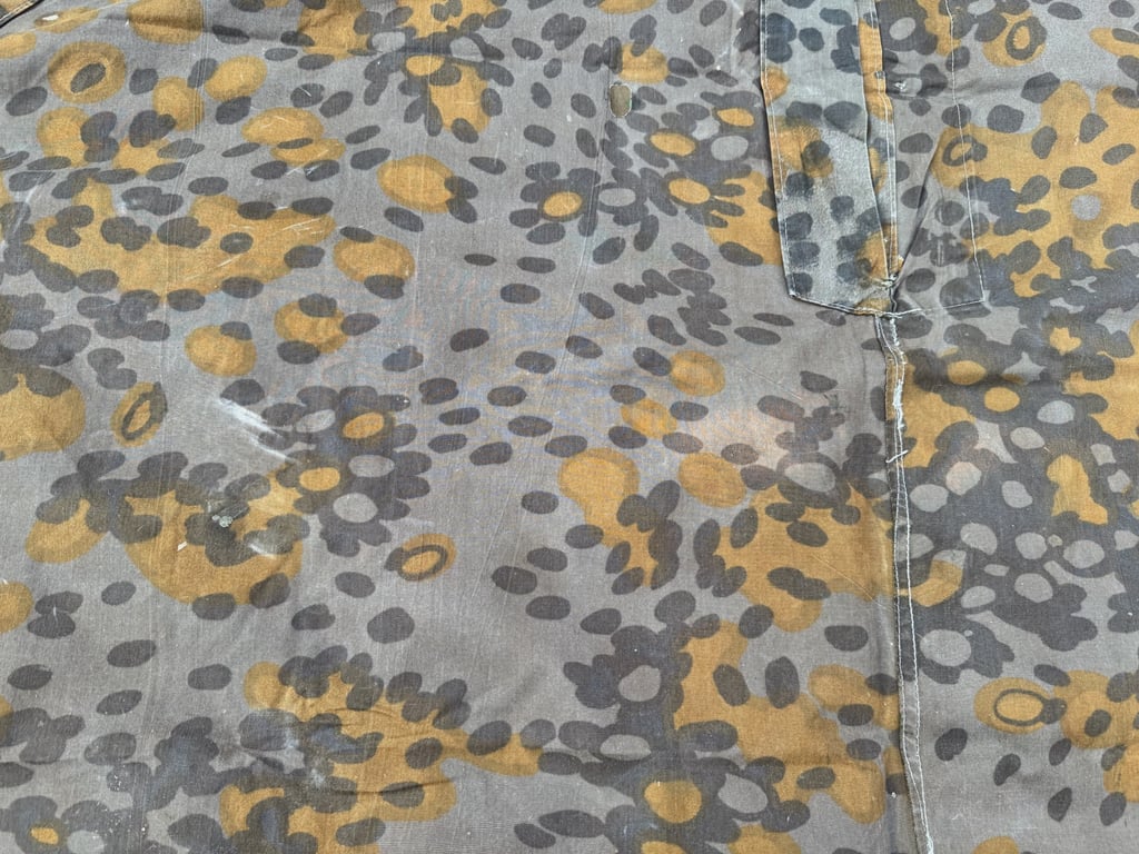 Rare Original Waffen-SS Reversible Planetree Camouflage Zeltbahn 31