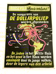 WW2 Poster : De Vangarmen van de Dollarpoliep...