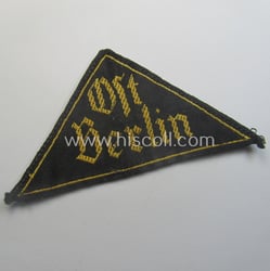 Scarcely found, 'HJ' ('Hitlerjugend') district-triangle (ie. 'Gebietsdreieck') entitled:...