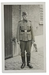 German Waffen-SS Portrait Picture ''Totenkopf' Holland