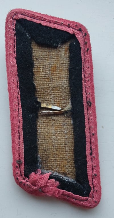 Wehrmacht Panzer wrap pink piped collar tabs