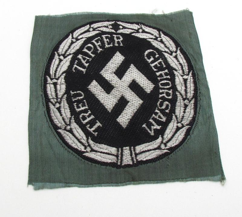 BeVo-woven 'Schuma' Officers Arm + Cap-Badge