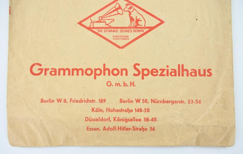 German Third Reich DRGM Music Record Bag