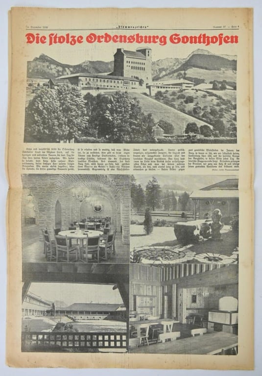 German Third Reich Newspaper 'Flammenzeichen' 1938