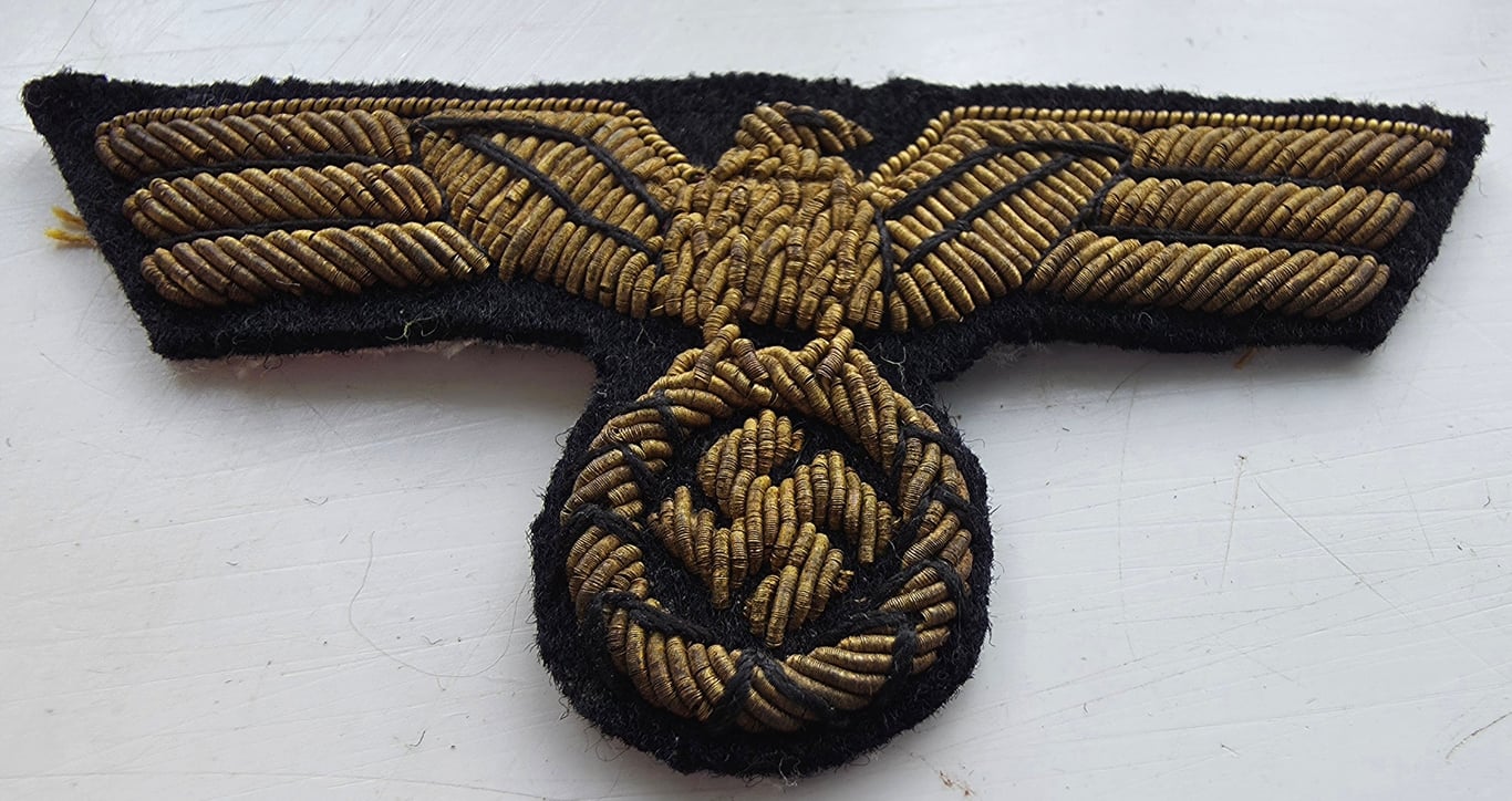 WW2 Kriegsmarine Officers bullion visor cap eagle