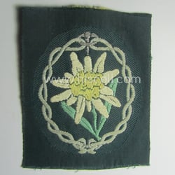 WH (Heeres) EM- (ie. NCO-) type, so-called: 'Edelweiss'-armpatch...